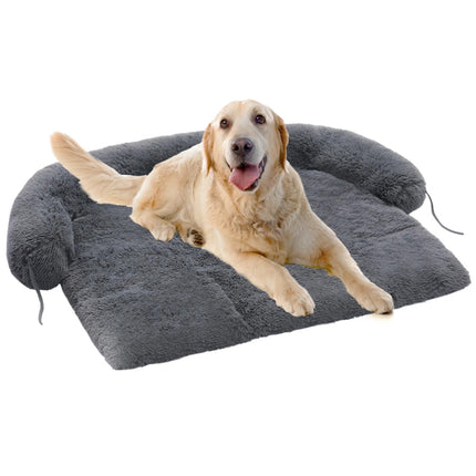 Tapis de lit d'hiver confortable pour chien avec niche portable