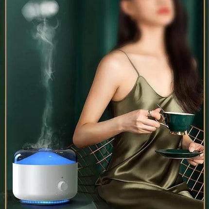 Intelligent Smoke Ring Aromatherapy Diffuser & Humidifier with Colorful Night Light - Wnkrs