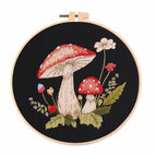 With Hoop / Black, Two Mushrooms