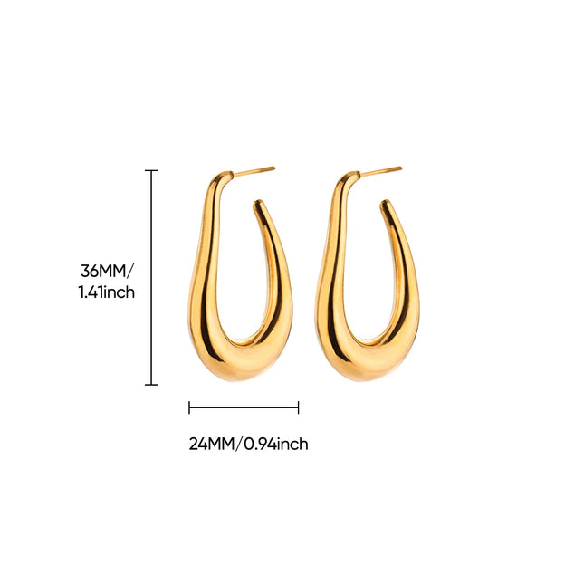 Boucles d'oreilles pendantes en or pour femmes