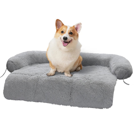 Tapis de lit d'hiver confortable pour chien avec niche portable