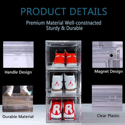 Clear Acrylic Stackable Shoe Boxes - Wnkrs