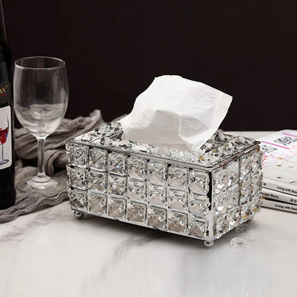 Crystal Facial Tissue Box Holder - Wnkrs