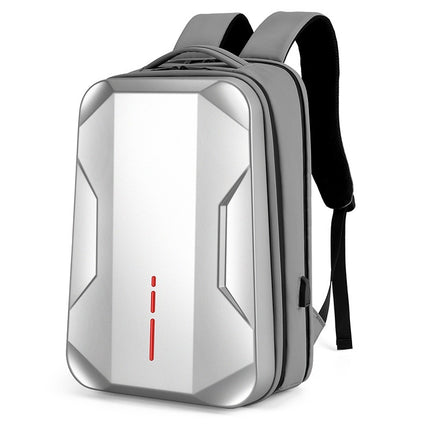 Mochila de plástico para hombre, resistente al agua, para estudiantes, deportes electrónicos, estuche rígido, para computadora, para el trabajo