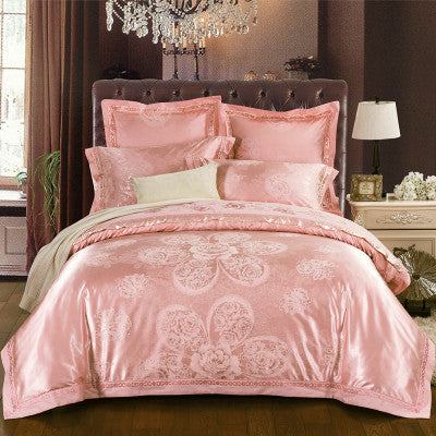 Four-piece Bed Full Cotton 1.5m1.8m Linen And Duvet Cover - Wnkrs