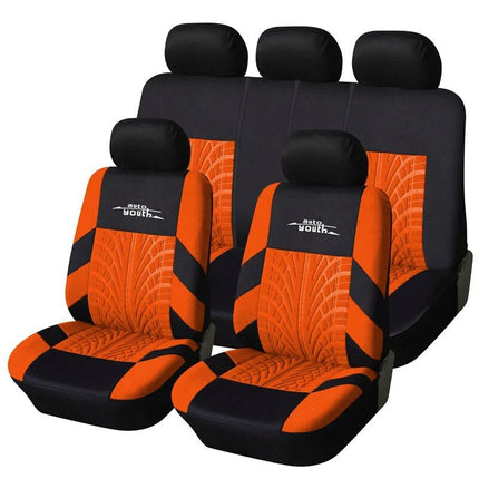 Universal Fit Embroidered Car Seat Covers with Tire Track Detail - Wnkrs