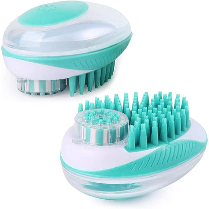 Brosse de bain et peigne de massage 2 en 1 pour animaux de compagnie