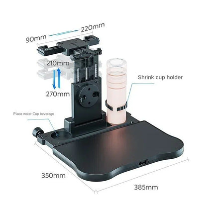 360° Rotating Car Dining & Computer Tray with Beverage Holder - Wnkrs