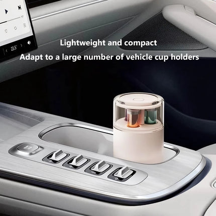 Portable USB Car Humidifier with Rechargeable Air Diffuser & LED Light