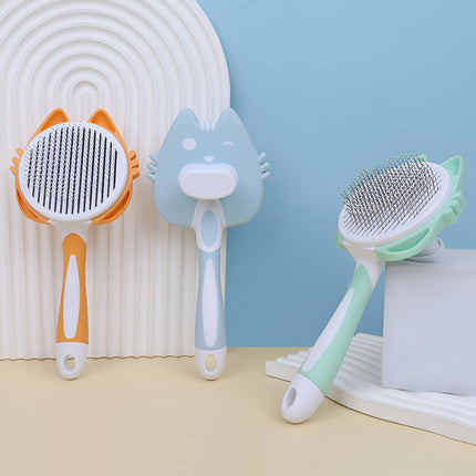 Brosse de toilettage autonettoyante pour animaux de compagnie - Élimine les poils de chien et de chat