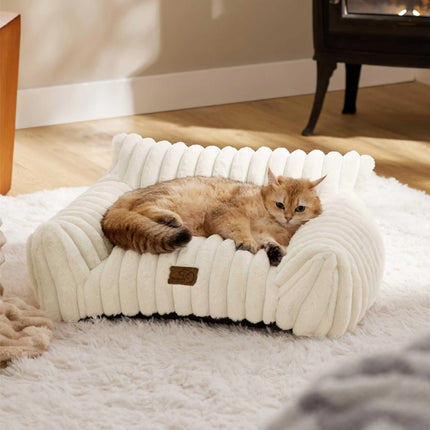 Lit en peluche chaud pour chat et chien pour un confort hivernal