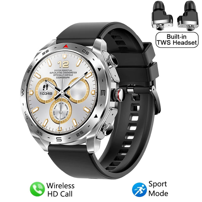 Smart Watch with Bluetooth Earbuds, 9D Sound, Health & Fitness Tracker for Men and Women