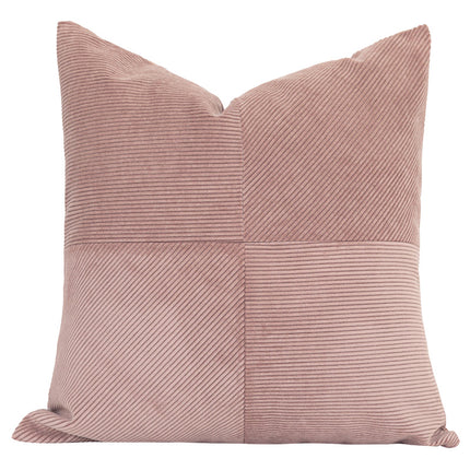 Nordic Ins Dirty Pink Splicing Pillow - Wnkrs