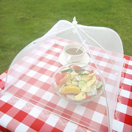 Lace-Trimmed Foldable Mesh Food Cover - Wnkrs