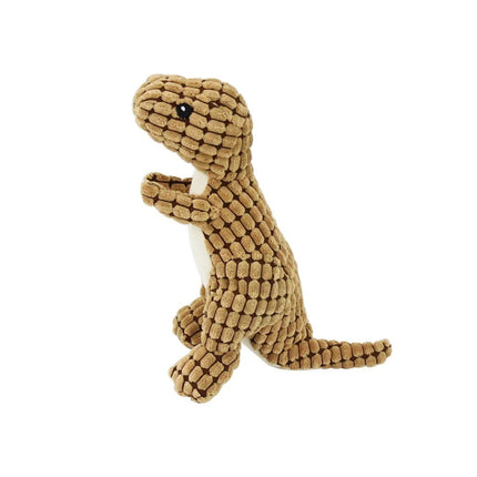 Lindo juguete de peluche de dinosaurio para masticar para perros