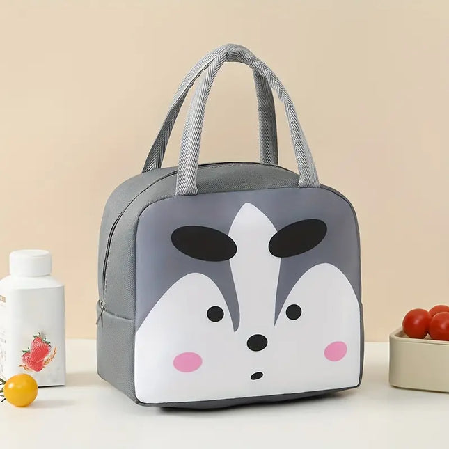 Sac à lunch isotherme pour enfants avec motif animal de dessin animé