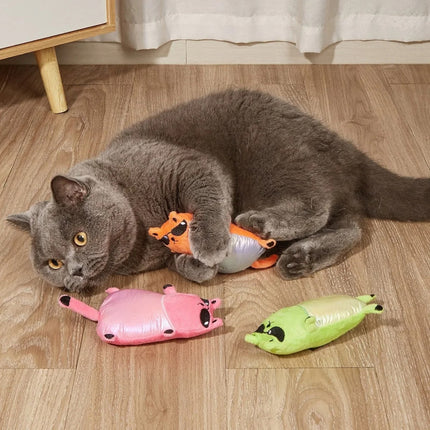 Muñeco de peluche con forma de gato y gafas de sol con sonido BB