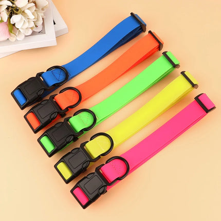 Collier pour chien en PVC imperméable, anti-saleté et facile à nettoyer pour chiens de petite, moyenne et grande taille