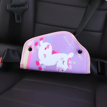 Kid's Comfort Car Seatbelt Protector with Cartoon Design - Wnkrs