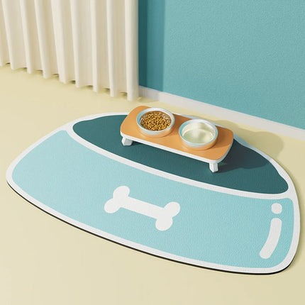 Tapis d'alimentation absorbant pour chiens et chats