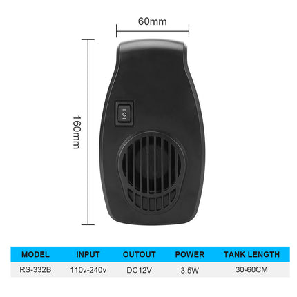 Ventilateur de refroidissement pour aquarium avec contrôle du vent à deux vitesses