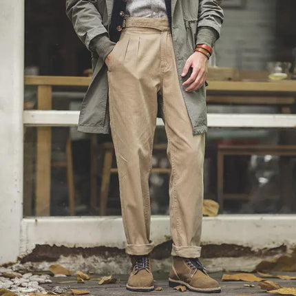 Pantalones cargo elásticos casuales para hombre