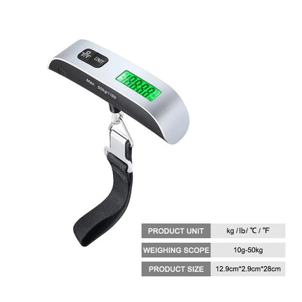 Báscula colgante para equipaje digital LCD portátil