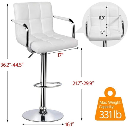 Luxury Adjustable Square Bar Stools - Wnkrs