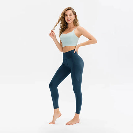High-Waist Yoga Leggings with Pockets for Women