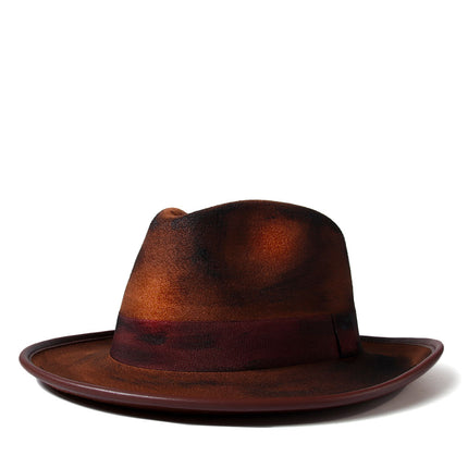 Sombrero Fedora clásico de lana para mujeres y hombres: sombrero retro de ala ancha para festivales de jazz