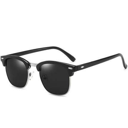 Gafas de sol con montura ovalada y protección UV: gafas de conducción unisex