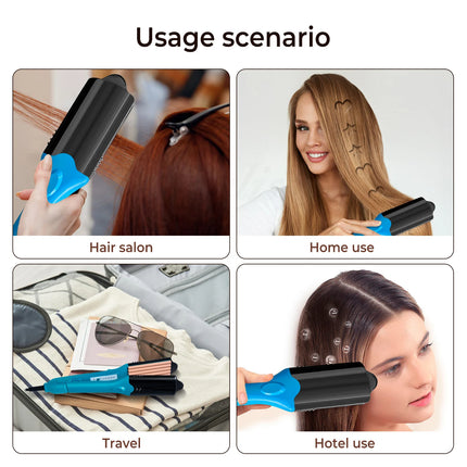 Plancha y rizador para cabello con impresión 3D y 5 placas intercambiables