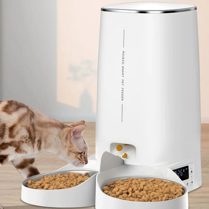 Distributeur automatique de nourriture pour chat avec télécommande