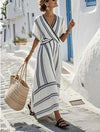 White And Blue Striped Colors