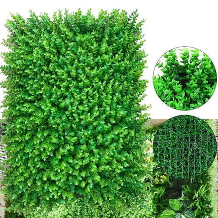 12pcs Artificial Mat Panel Wall Hedge Decor - Wnkrs