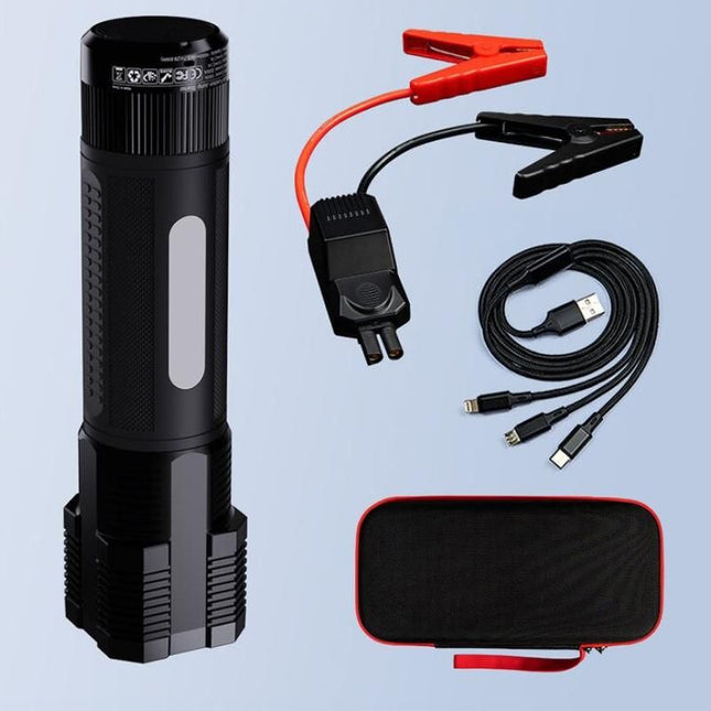 Ultimate 6-in-1 Car Jump Starter & Portable Power Bank with LED Flashlight and SOS Features - Wnkrs