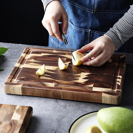 Kitchen Household Parquet Solid Wood Cutting Board - Wnkrs