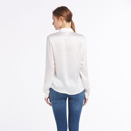 Women's Basic Silk Blouse - Wnkrs