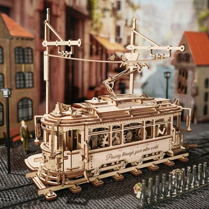 Classic City Tram 3D Wooden Puzzle - Wnkrs