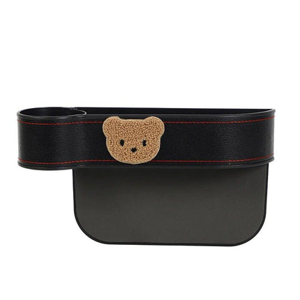 Cute Cartoon Bear Car Seat Gap Organizer with Tissue Holder - Wnkrs