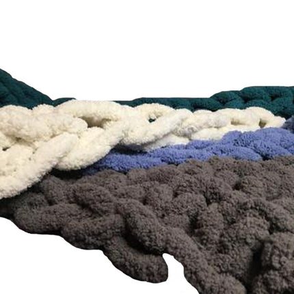 Chenille thick thread blanket handmade blanket - Wnkrs