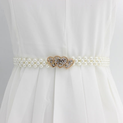 Women's Stylish Floral Belt with Pearls - Wnkrs