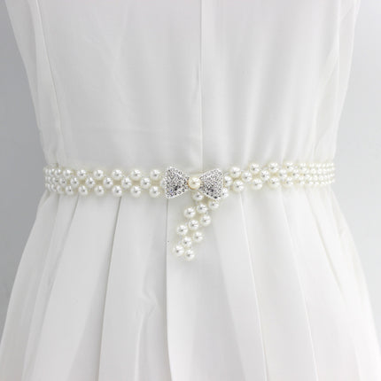 Women's Stylish Floral Belt with Pearls - Wnkrs