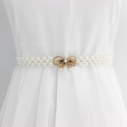 Women's Stylish Floral Belt with Pearls - Wnkrs