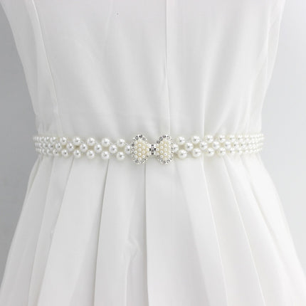 Women's Stylish Floral Belt with Pearls - Wnkrs