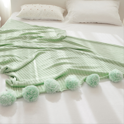 Ball carpet cotton knit blanket - Wnkrs