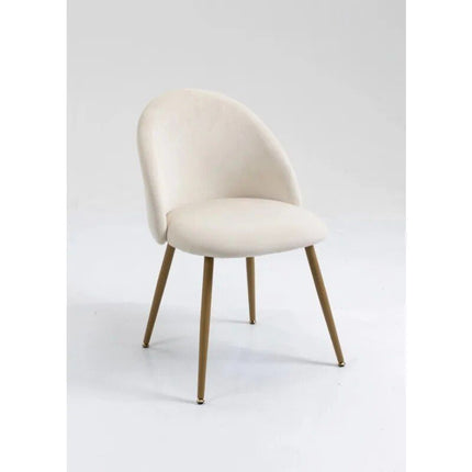 Modern Cream Velvet Accent Chair - Wnkrs