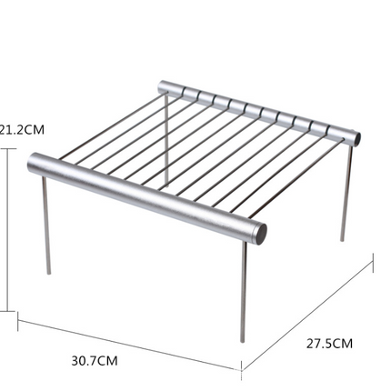 Stainless steel outdoor portable collapsible shrinking mini barbecue - Wnkrs