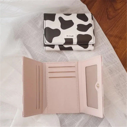 Chic Cow Print Tri-fold Women's Wallet - Wnkrs