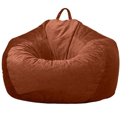 Lazy Sofa Bean Bag Cloth Cover Tatami Short Velvet No Filler Home Toy Storage - Wnkrs